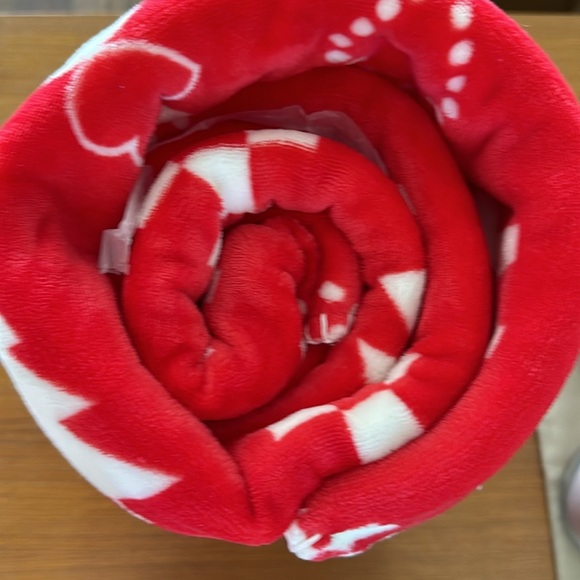 PINK cozy plush blanket Victorias Secret - Picture 4 of 6